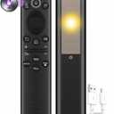 Replacement Solar TV Remote for Samsung Smart TV 2025-2018, Rechargeable, Solarcell, USB-C/Type C Fast Charging, Voice&Bluetooth. Compatbile with Samsung Remote Control for Smart TV