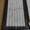 Natural Marble Tray for Bathroom Countertop Organizer,Vanity Decorative Stone Tray for Candles, Perfume, Jewelry Dish Ring Tray (Carrara White)