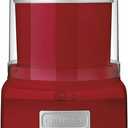 Cuisinart Ice Cream Maker Machine, 1.5 Quart Double Insulated Ice Cream Machine, Sorbet and Frozen Yogurt Maker, Ready in 20 Minutes, ICE-21RP1, Red