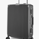 Maleta Crown Series Cabin Trolley Bag Aluminium Frame, 20 inch, 8 Spinner Wheels, Dual TSA Lock Trolley Bags for Travel Suitcase for Travel Bags for Travelling (Grey, Cabin-Small)