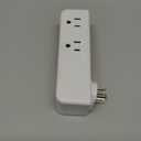 Surge Protector Outlet Extender - with Rotating Plug, 6 AC Multi Plug Outlet with 4 USB Ports (2 USB C), 1800J Wall Charger, 3-Sided Power Strip with Spaced Outlet Splitter for Home, Office, Travel (White)