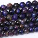 10MM Blue Dream Tiger Eye Round Loose Beads Natural Gem Beads Crystal Energy Stone Beads for Jewelry Making DIY Bracelet Necklace