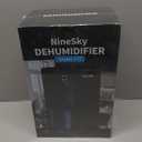 NineSky Dehumidifiers for Home, 95 OZ Water Tank, (1000 sq.ft) Dehumidifiers for Bathroom Bedroom Basement with Auto Shut Off,7 Colors LED Light(Black)