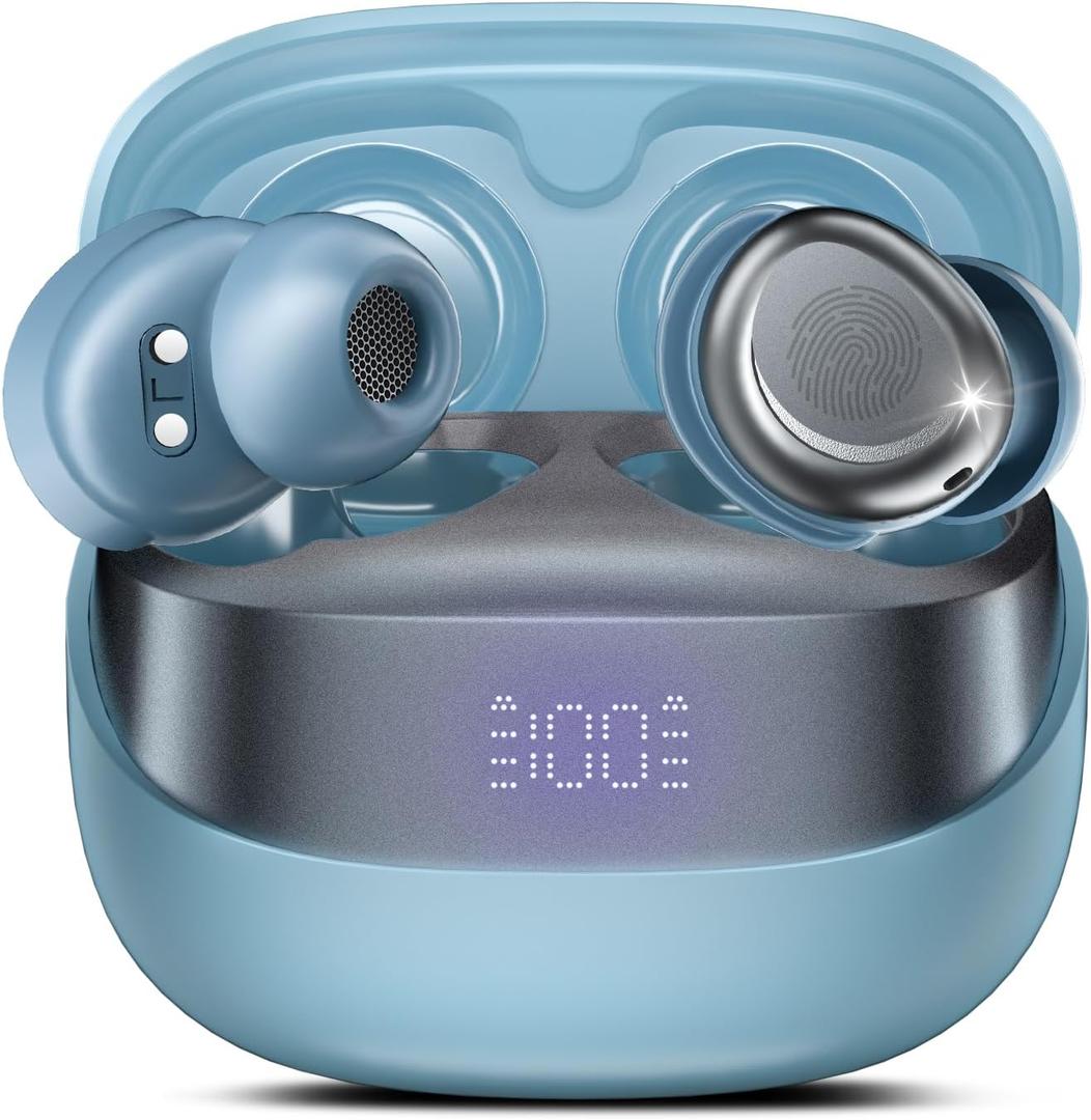 Sleep Earbuds Bluetooth 5.4 in Ear Light-Weight Headphones, Mini Sleep Headphones Small Design for Side Sleepers, Blue