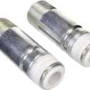 Rheem UV12992 Heat Trap Nipples with 3/4-Inch NPT and 3-Inch Length, Silver, Small, 2 Count (Pack of 1)