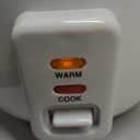 AROMA Rice Cooker, 3-Cup (Uncooked) / 6-Cup (Cooked), Small Rice Cooker, Oatmeal Cooker, Soup Maker, Auto Keep Warm, 1.5 Qt, White, ARC-363NG