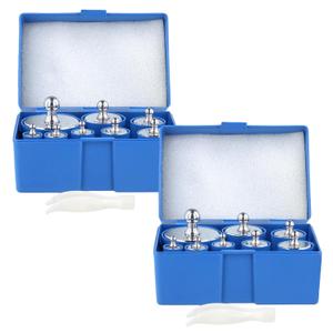 16PCS 2000g Calibration Weight, M2 High Precision Scale Calibration Weight Kit Set 10g, 20g, 50g, 100g, 200g, 500g, Chrome Finish Calibration Weight with Storage Case and Tweezers