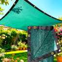 E.share 70% Green Colored Shade Cloth 12ft x 36ft Sun Shade Netting with Grommets, Breathable UV Block Balanced Shade for Garden Plants Patio Pergola Chicken Coop Kennel