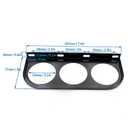 Triple Gauge Set Universal Car Water Temperature Oil Pressure Voltage 52mm