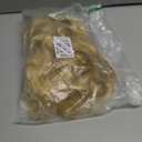 RightOn 22 Inches Blonde Mix Brown Wig Long Curly Mix Blonde Wig with Bangs Long Wavy Wig for Halloween Cosplay Costume Party