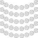 5 Pieces Volleyball Party Decorations Volleyball Theme Banner Bunting Hanging Banners Softball Paper Garland for Theme Birthday Party Supplies