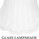 UKCOCO Vintage Glass Lamp Shade 5.5 Inch Frosted Flower Shape Replacement for E12 Table Lamps Ceiling Pendant Lighting Fixtures Home Decor, 14.50X14.00X14.00CM