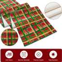4 x Artscope Buffalo Plaid Christmas Table Runner, Xmas Winter Holiday Kitchen Dining Table Decoration for Christmas Home Party Decor 13x72 Inch-Red