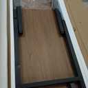TEMI Long Computer Desk Folding Table - 55.1" Foldable Office Desk, No Assembly, Perfect Writing Table for Bedroom, Dorm, or Apartment, Portable Large Desk or Study Table with Compact Design, Walnut
