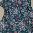 Eomenie One Piece Swimdress Swimsuits for Women Tummy Control Swim Dresses Skirt Bathing Suit (Medium, Deep Green, Floral Printed)