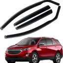 in Channel Rain Guards for Chevrolet (Chevy) Equinox 2018 2019 2020 2021 2022 2023 2024, Durable Side Window Wind Deflectors, Vent Window Visors Shades Shield, 4PCS