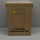 BestOffice Trash Can Broken-Resistant Plastic Touch Free High-Capacity Garbage Can with Lid for Bedroom Bathroom Home Office 49 Liter 13 Gallon Trash Can Automatic Kitchen Trash Can (Black)