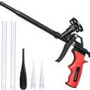 Preciva Foam Gun, Professional Foaming Gun Heavy Duty PU Expanding Foam Gun Caulking Gun Spray Application Applicator for Caulking, Filling, Sealing, Home and Office Use