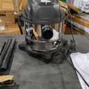Amazon Basics Wet Dry Shop Vacuum Cleaner, 4 Gallon, 3 HP Stainless Steel, Grey/Black