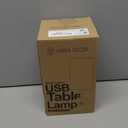 Yarra-Decor Bedside Table Lamp with USB Port - Touch Control for Bedroom Wood 3 Way Dimmable Nightstand Lamp with Round Flaxen Fabric Shade for Living Room, Dorm, Home Office (LED Bulb Included)