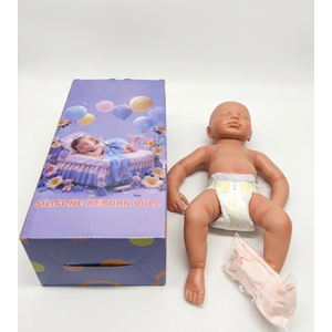 Realistic Reborn Baby Doll, 17.5 Inch Silicone Baby