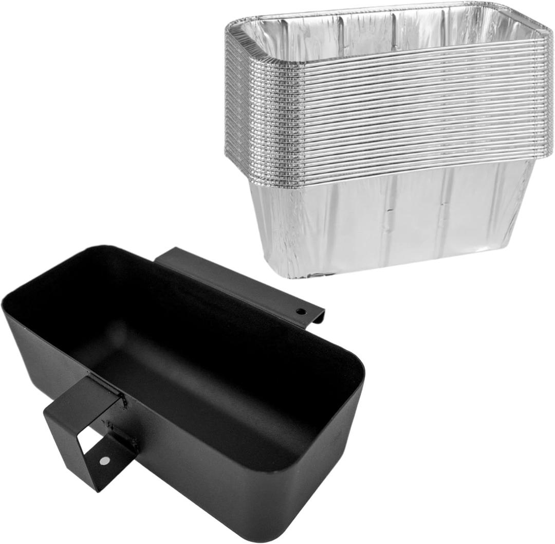 Rear Grease Catcher with 20-Pack Disposable Grease Cup Liners for Blackstone Griddle,for Blackstone Flat Top Grill Rear Grease Cup/Drip Pan Liners Accessoriess