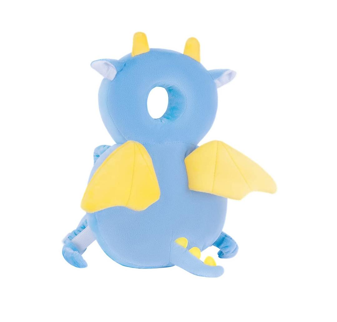 Toddler Baby Head Protection Cushion Backpack Wear,Blue Dinosaur