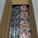 68'' All Metal Garden Tool Organizer Wall Mount Garage Tool Organizers and Storage Broom Holder Wall Mount with Hooks Tool Hangers for Shed