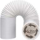 UNAOIWN Portable Air Conditioner Exhaust Hose. AC Vent Hose with 5.9"/15CM Diameter, Anti-Clockwise Thread & Length up to 78.7"