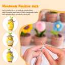 3 x Positive Duck, Positive Crochet Duck, Suitable for Room Office Desktop Decoration, Teacher, Friend, Colleague, Graduation Gift, Fun Emotional Gift, Emotional Motivation Crochet Duck