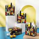 Outus 24 Pcs Hero Party Favor Box Birthday Decorations Colorful Theme Candy Treat Boxes Cardboard Goodies Present Cookies Popcorn Boxes for Kids Baby Shower Parties Carnival Supplies