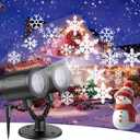 2026 Latest Snowflake Christmas Projector Lights Outdoor, Double Head CrystalClear Holiday Projector Outdoor with Timer, Snowfall LED Xmas Lights for House Outside Indoor Christmas Decorations
