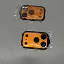 MAGIC JOHN 2 Pack Camera Lens Protector for iPhone 17 Pro, Full Coverage, Metal Aluminum Alloy Camera Lens Film, HD Clear, Scratch Resistant, Case-Friendly,Orange
