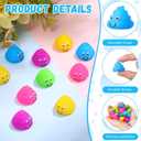 WinnerWhy 100 Pcs Poop Toys Fake Mini Poop Figurines Mini Glitter Expressions Small Fake Shimmering Rainbow Rubber Toys for Easter Stuffers Easter Gifts April Fools' Pranks Piata Party Stuffers