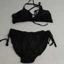 Blooming Jelly Womens Bikini Sets Two Piece Swimsuit 2025 Curvy Cutout String Bathing Suit (Large, Black)