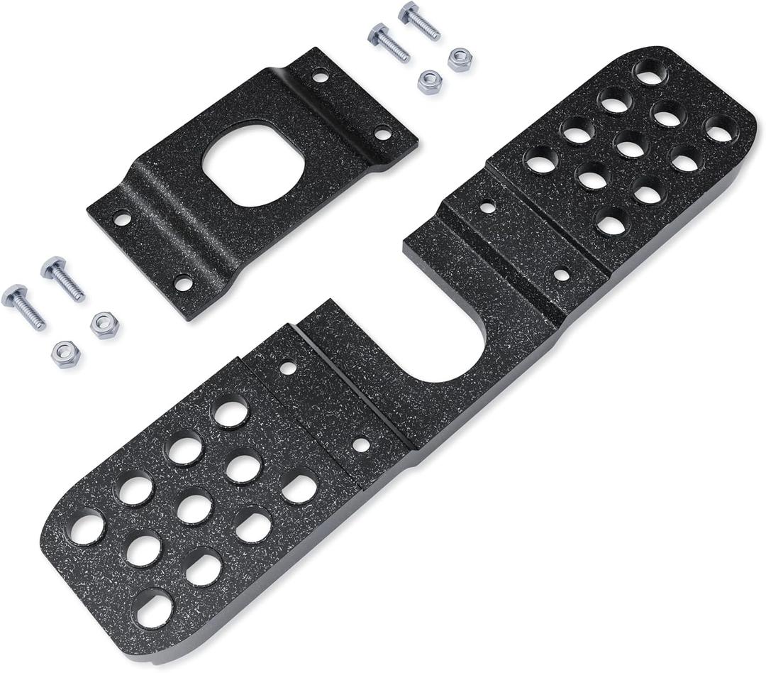 Tow Hitch Step for 2 Inch Receivers, Hitch Bumper, Truck Car SUV Vehicles Hitch Step, Rear Bumper Guard Protector Cast Aluminium Trailer Hitch Step, Black, 1 Pack