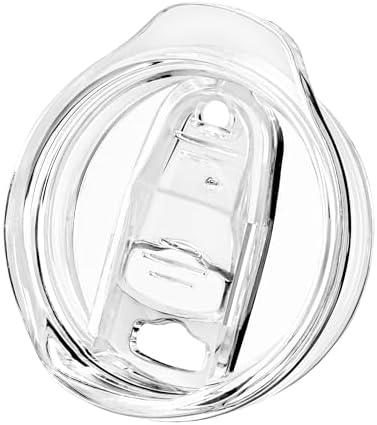 Prurex 20 oz Skinny Tumble Lid, Replacement Spill Proof Resistant Sliding Covers for 2.73" Diameter Tumbler, Updated Version, Straw Friendly, BPA Free, 3 Pcs