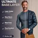 Thermajohn Long Johns Thermal Underwear for Men Fleece Lined Base Layer Set for Cold Weather (Medium, Black)