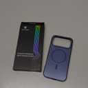 Leather Magnetic for iPhone 17 Pro Max Case, [Official Feel] Fit for MagSafe [Military-Grade Protection] Camera Control Button Shockproof Slim Phone Case for iPhone 17 Pro Max, Blue