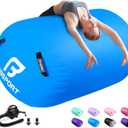 Air Roller Gymnastics Barrel, Inflatable Gymnastics Air Roller Inflatable Air Gymnastics Mat for Yoga Cheerleading Training Home Outdoor Indoor Use, Size: 47.24in x 29.5in