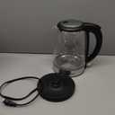 Cosori Electric Kettle, No Plastic Contact With Water, Wide Mouth For Easy Cleaning, Auto Shut Off, 1.7L Tea Kettle & Hot Water Boiler, Water Heater & Teapot, Borosilicate Glass, Black, 1500W (1.8 Quarts)