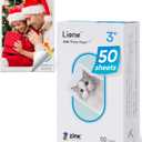Liene Zink Pearl K100 Photo Paper 2x3 50 Sheets, Premium Photo Printer Paper w/Adhesive Back, Waterproof, Smudge Proof, Tear Proof, Instant Photo Paper Compatible w/Liene 2x3 Photo Printer Scrapbook