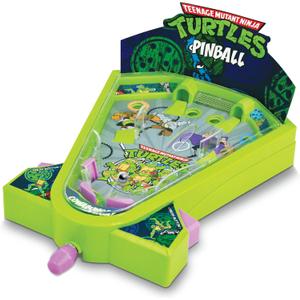Teenage Mutant Ninja Turtles Desktop Pinball Machine - Fun Arcade Game for Kids & Adults Ages 6+, Compact Tabletop Toy by Well Played