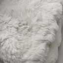 Ultra Soft Cozy Faux Fur Throw Blanket, Fuzzy Plush Thick Bubble Blanket, Luxury Fluffy Blanket for Couch, Sofa, Bedroom, and Living Room, 50x60 Inches, Cream White