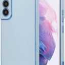 RALEAVO for Samsung Galaxy S21 5G Case Luxury Plating Edge Phone Cover Slim Lightweight Glossy Bling Cover Soft TPU Shockproof Bumper Electroplated for S21 Phone Case,Blue