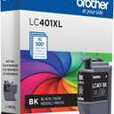 Brother Genuine LC401XLBK High Yield Black Ink Cartridge