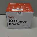 Sweese 10 Oz Small White Porcelain Bowls - Set of 6 Dessert, Ice Cream, Snack & Yogurt Bowls, Ceramic Serving Bowls for Rice or Soup