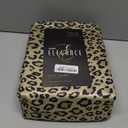 Martex Elegance 4-Piece Satin Sheets Set - King Size, Luxury Hotel Quality, Leopard Print, Silky Soft & Smooth, Brown