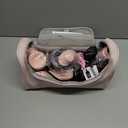 5 in 1 Hot Air Styler Wrap - High-Speed Hair Dryer, Volumizing Brush with Auto Curlers, Fast Drying & Frizz-Free Styling Straightening, No Heat Damage, Includes Travel Bag, Gift for Women (Pink)