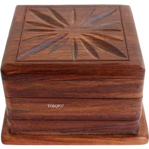 Secret Box Brainteaser Puzzle Case Trick Opening Storage Organiser Unique Artisan Gifts for Her, Girlfriend, Men